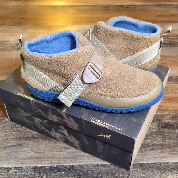 Chaco Other - Chaco Ramble Fluff Slip on Shoes Size 12 in Natural Brown New in Box